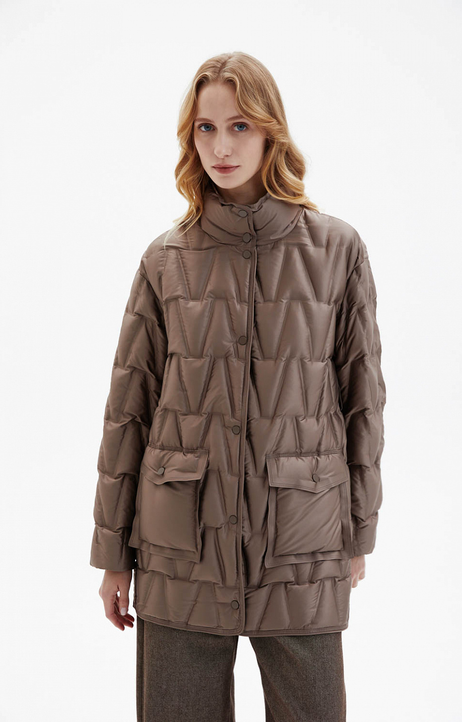 Пальто стеганое