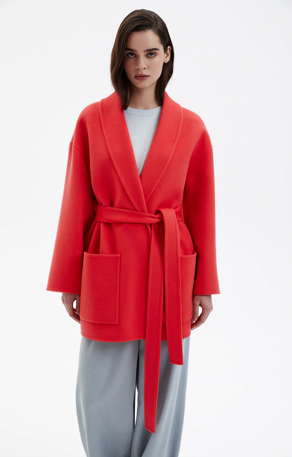 Пальто из драпа