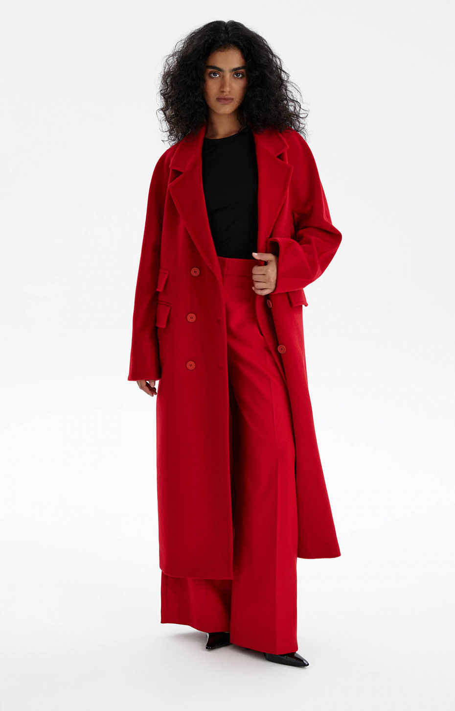 Пальто из драпа