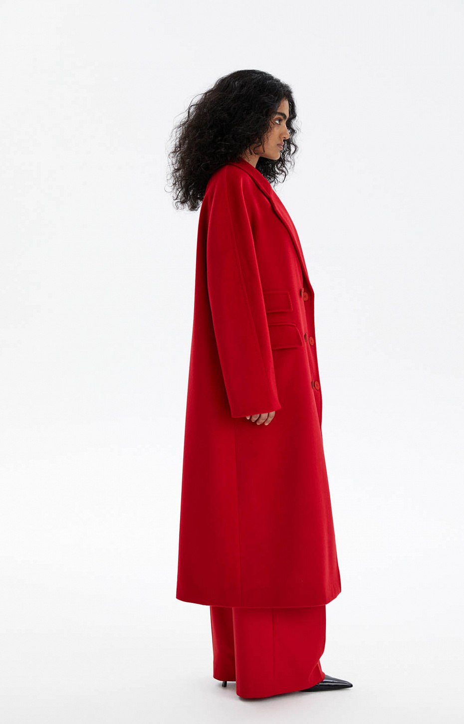 Пальто из драпа