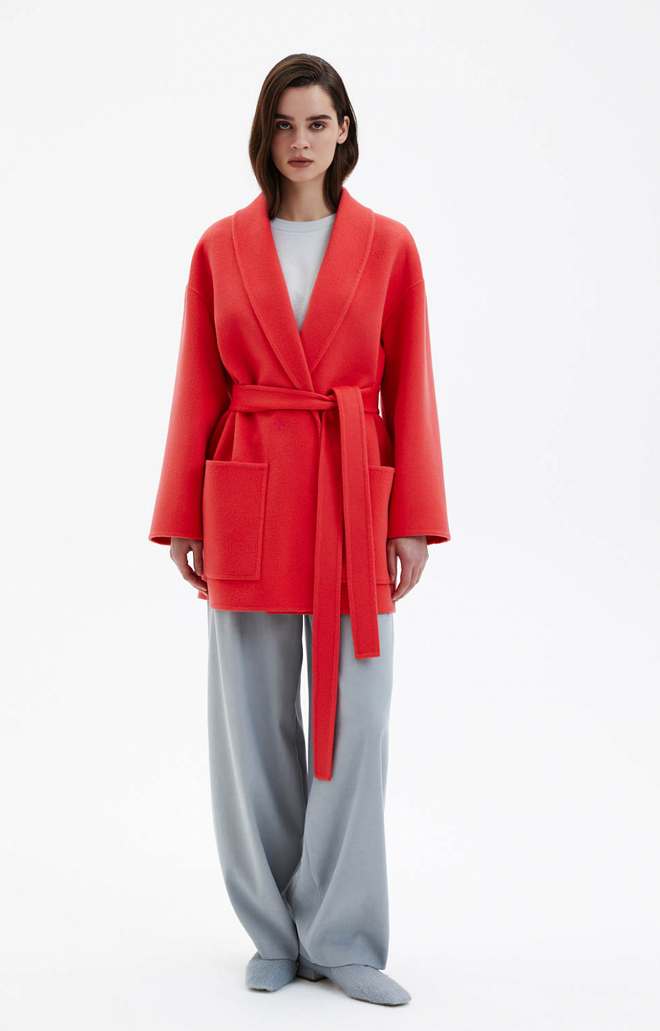 Пальто из драпа