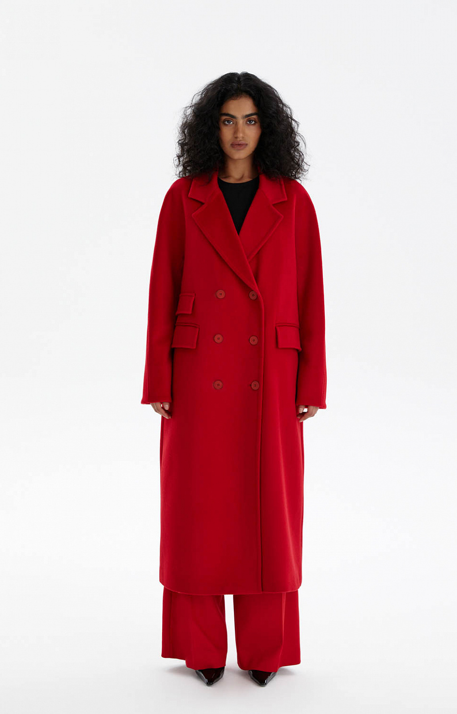 Пальто из драпа