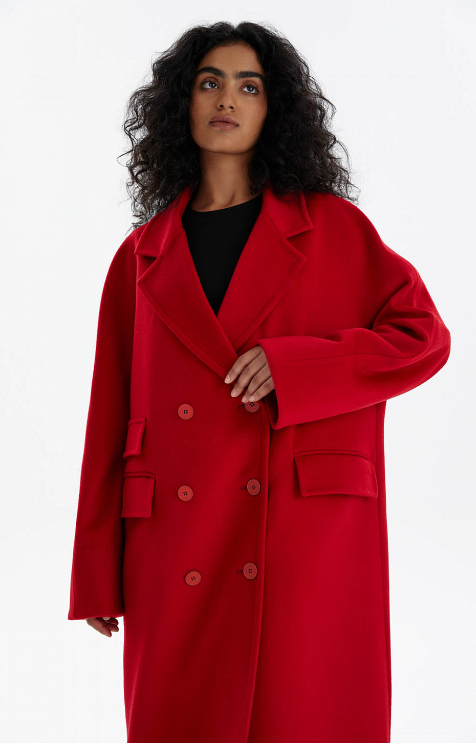 Пальто из драпа