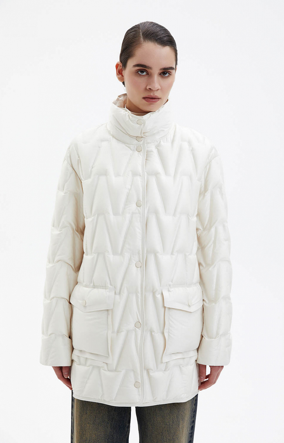 Пальто стеганое